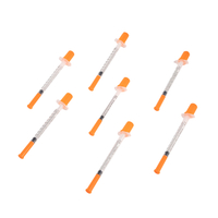 Sabit 0.3ml/0.5ml/1ml steril bireysel ambalajlı CE onaylı Tek Kullanımlık İnsülin Şırıngası