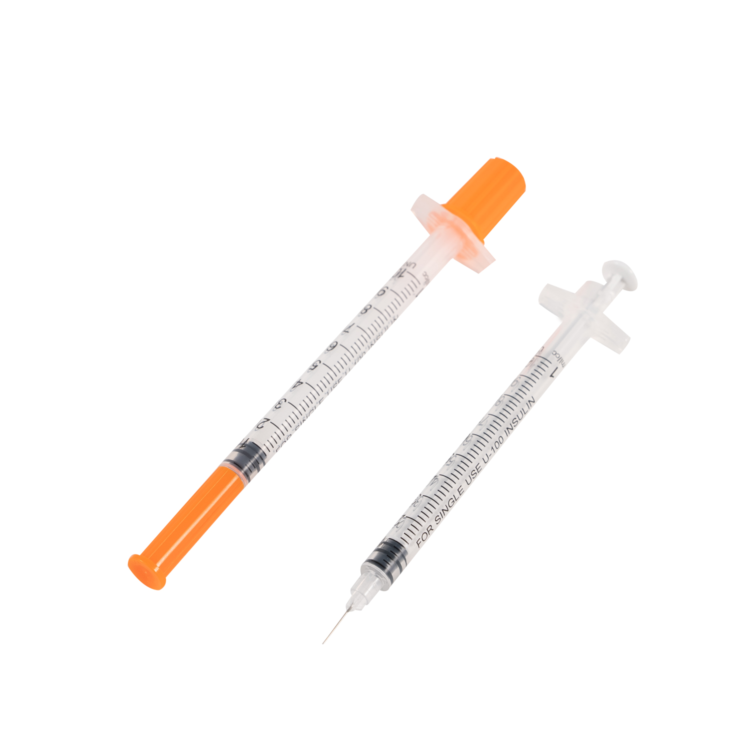 Sabit 0.3ml/0.5ml/1ml steril bireysel ambalajlı CE onaylı Tek Kullanımlık İnsülin Şırıngası