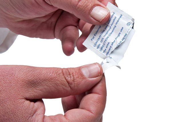 Alkol Swabları kullanın