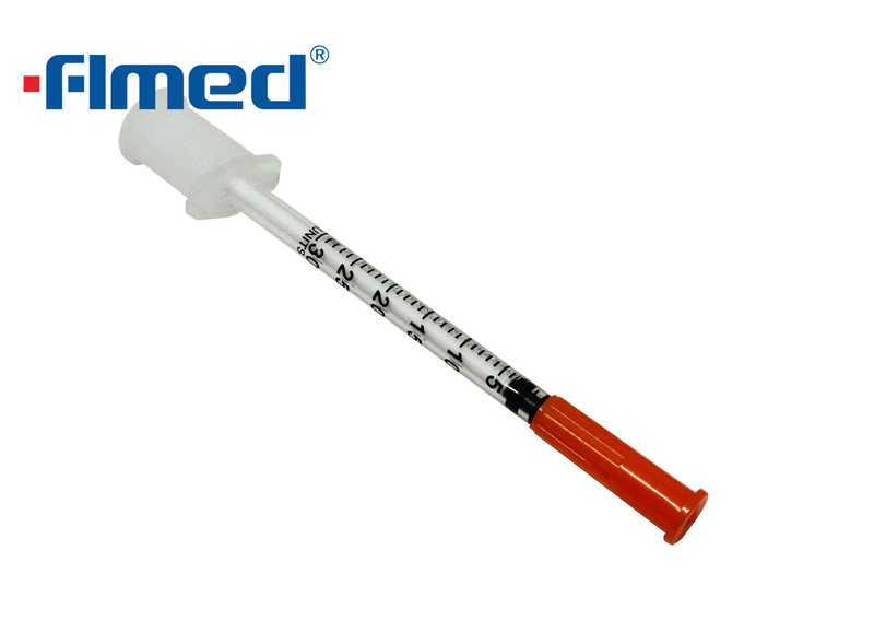 0.3ml insülin şırınga ve iğne 30g x 8mm (30g x 5/16 "inç)