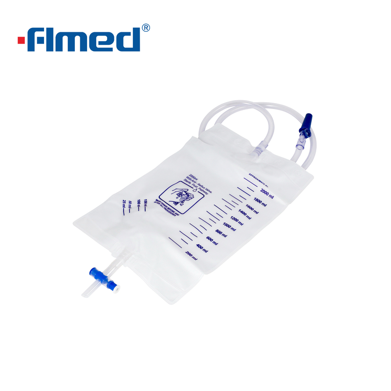 Anti Reflü Cihazlı Tıbbi İdrar Drenaj Torbası 2000Ml