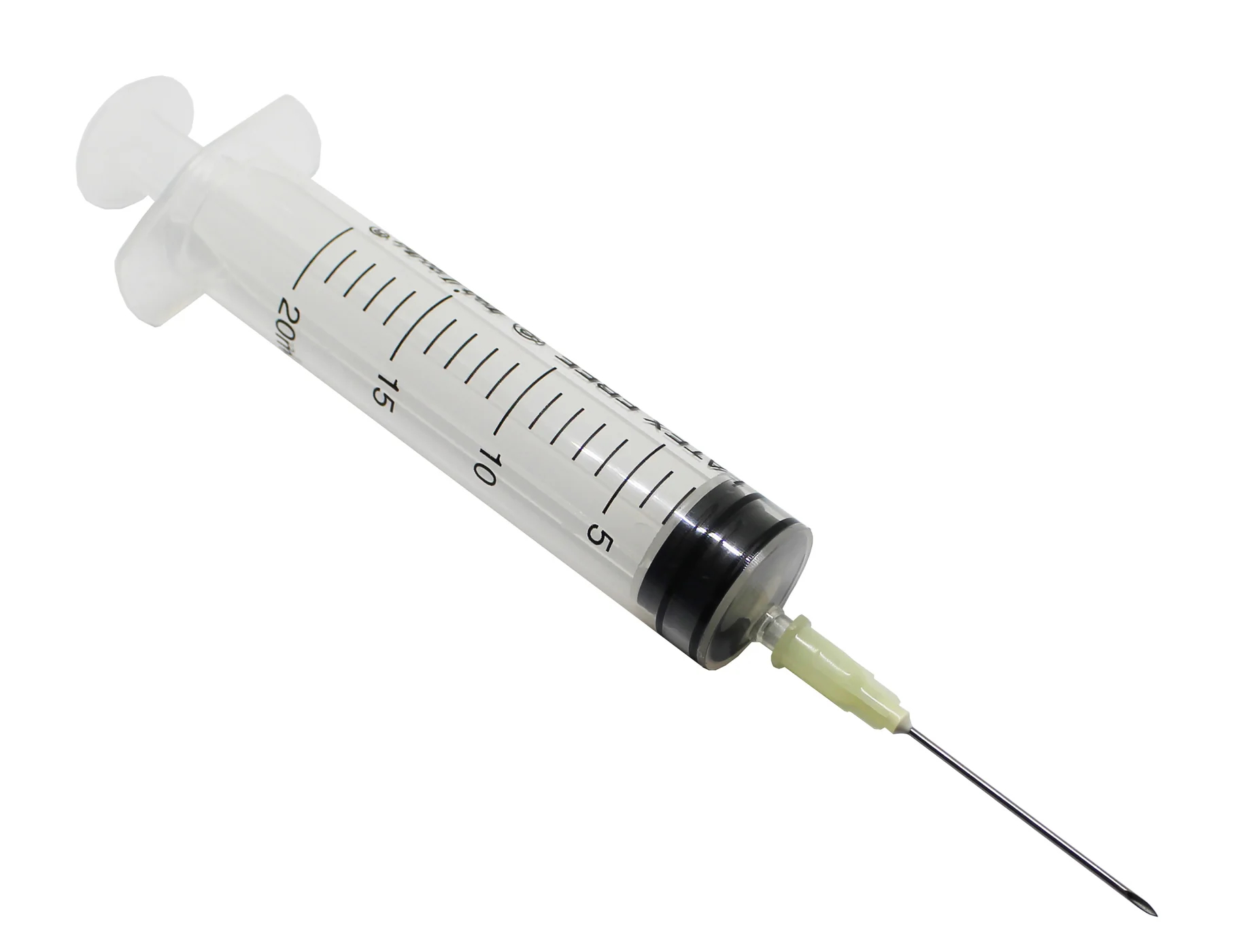 19 g hipodermik iğneli 20 ml şırınga dahildir